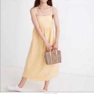 Madewell Summertime Yellow Sleeveless Midi Dress Size XXS